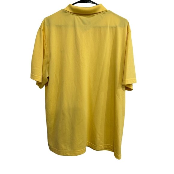 Greg Norman Yellow Polo Shirt Mens Short Sleeve Embroidered Logo Sz L - Picture 2 of 7